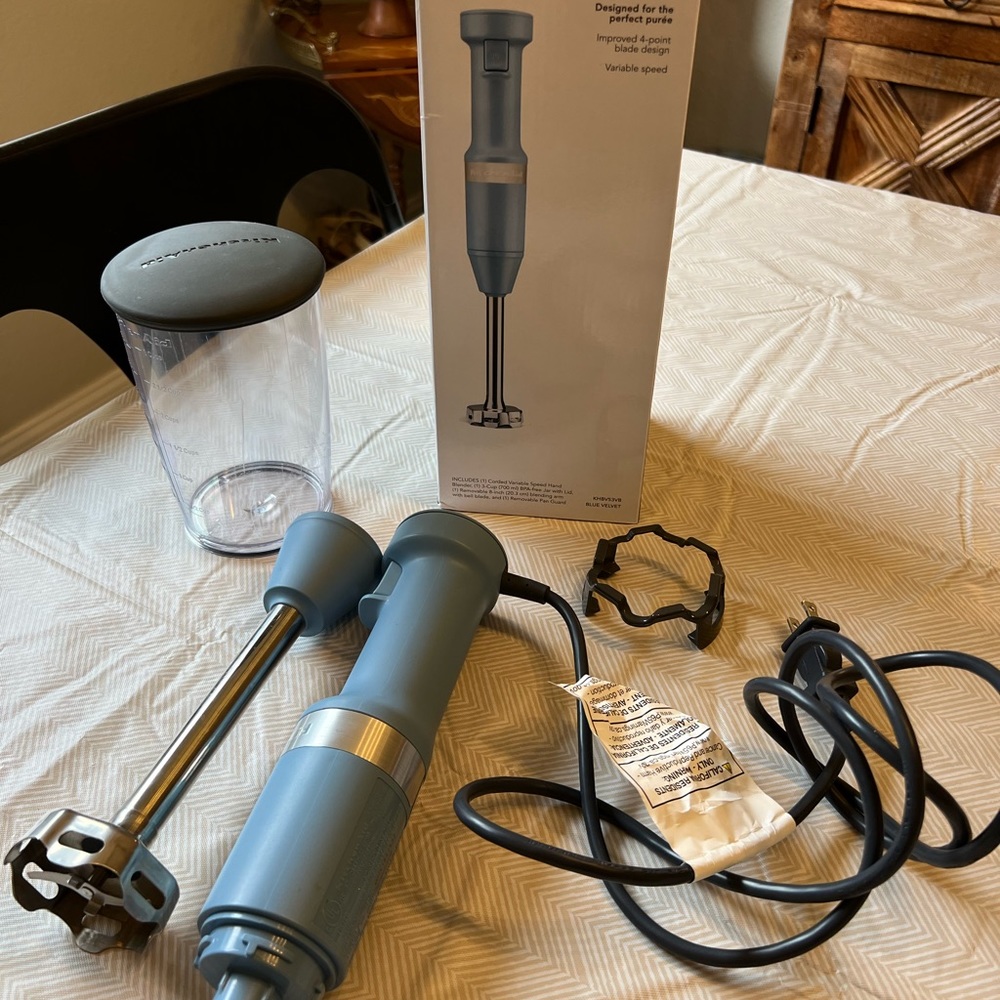 Kitchen Aid Hand Blender Blue Velvet
